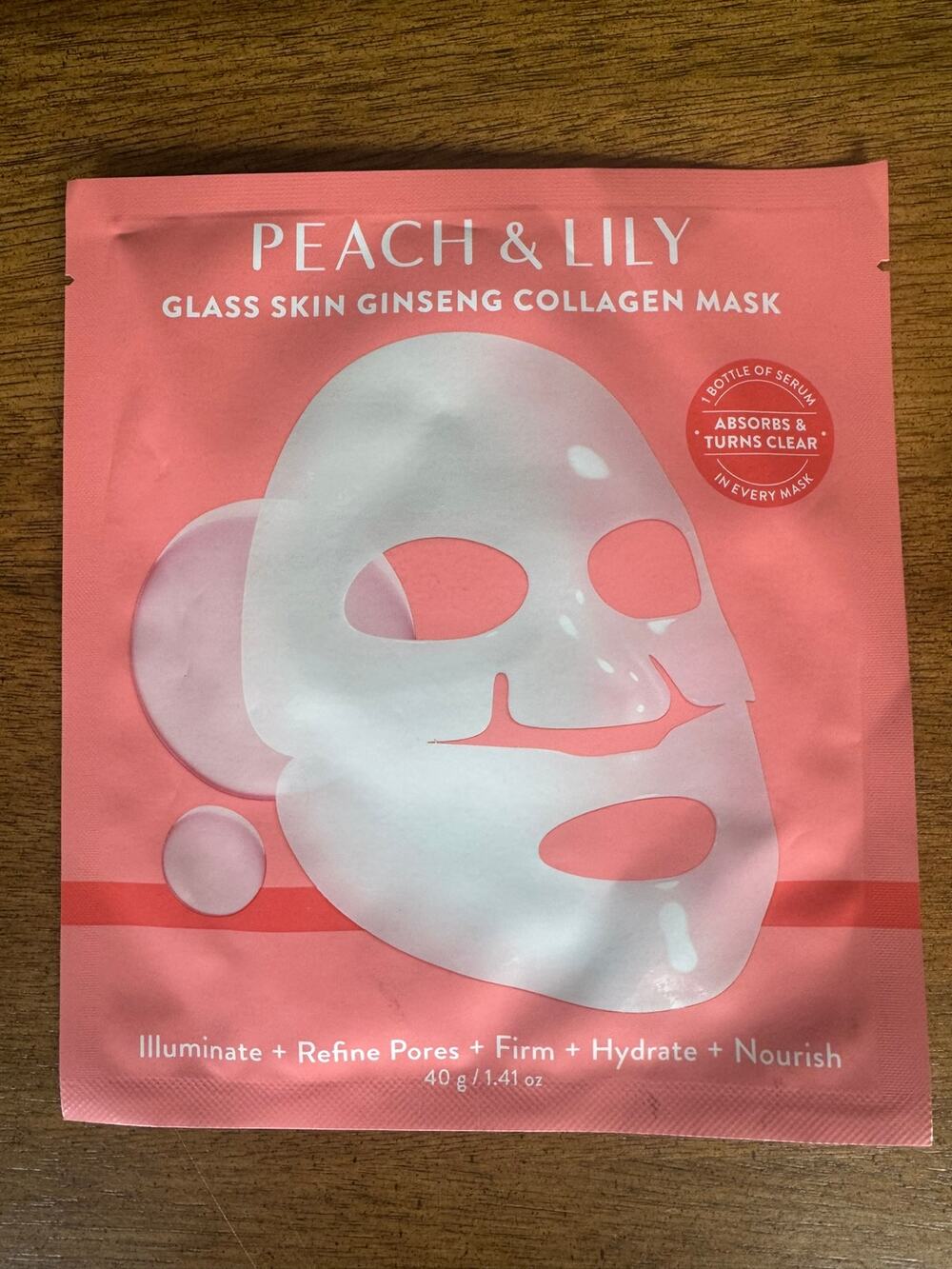 NWT Peach & Lily Glass Skin Ginseng Collagen Mask 40g Korean Skincare